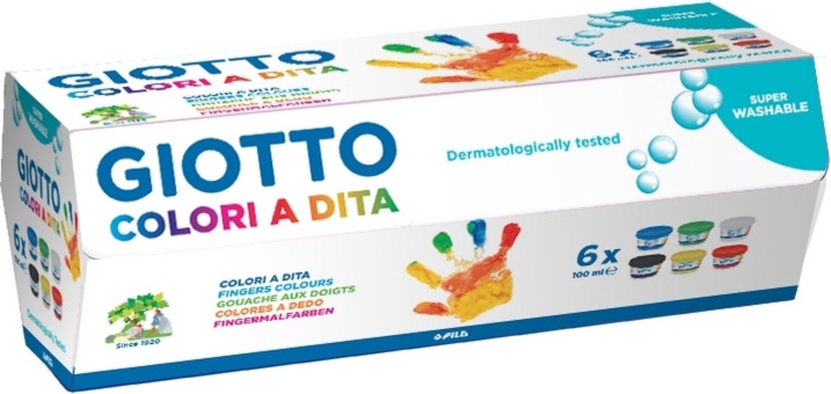 Giotto Dita Finger Paint 6x100 ml