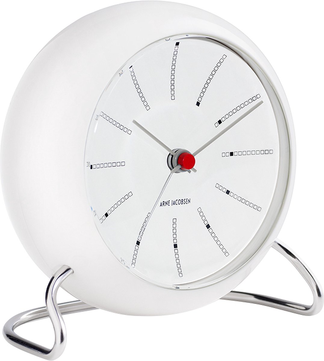 Arne Jacobsen Clocks Orologio da tavolo AJ Bankers bianco