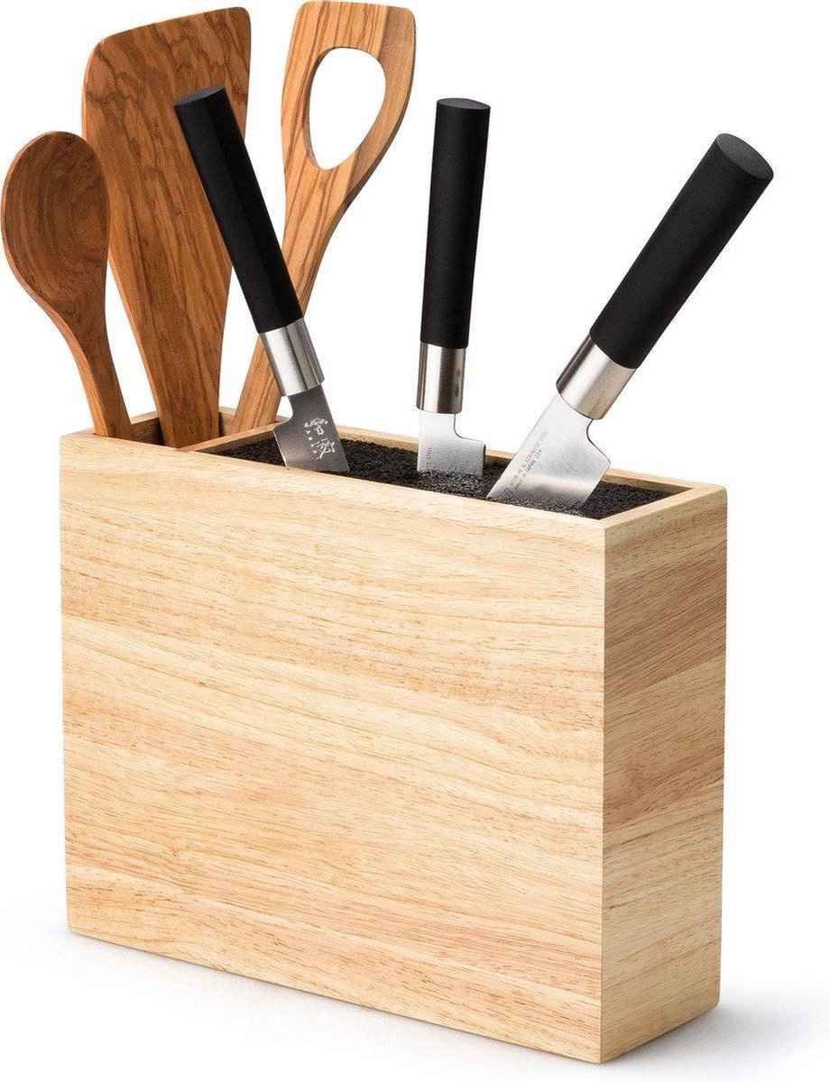 Continenta Caja para cuchillos con compartimento para utensilios 21x9 cm