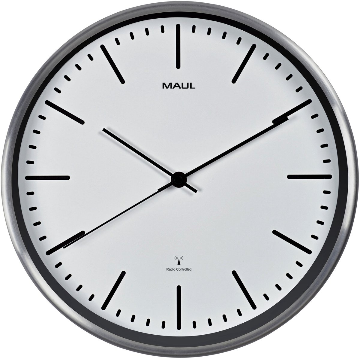 Maul Analog Funkgesteuerte Wanduhr Weiß 30 x 30,5 x 30,5 x 5 cm