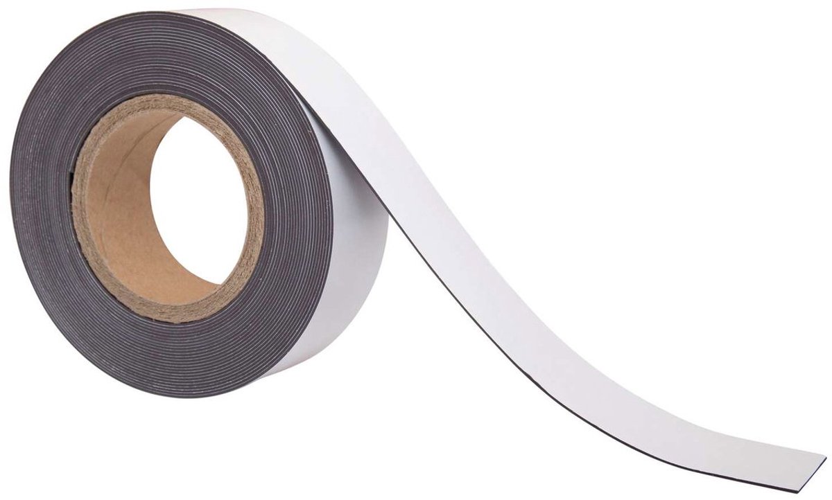 Maul Magnetband Magnetisch 4,5 cm Weiß 6156309 10 m
