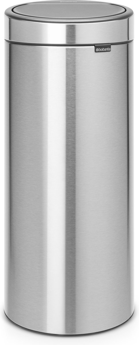 Brabantia Papierkorb Touch Bin Edelstahl 30 L 29,5 (B) x 32 (T) x 72 (H) cm Silber