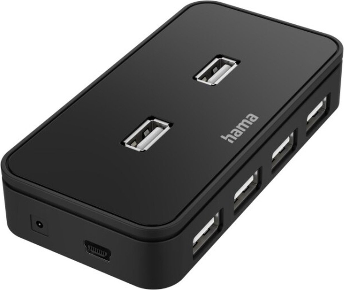 Hama USB Hub mit Netzteil 200123 7 Ports USB 2.0 480 Mbit/s