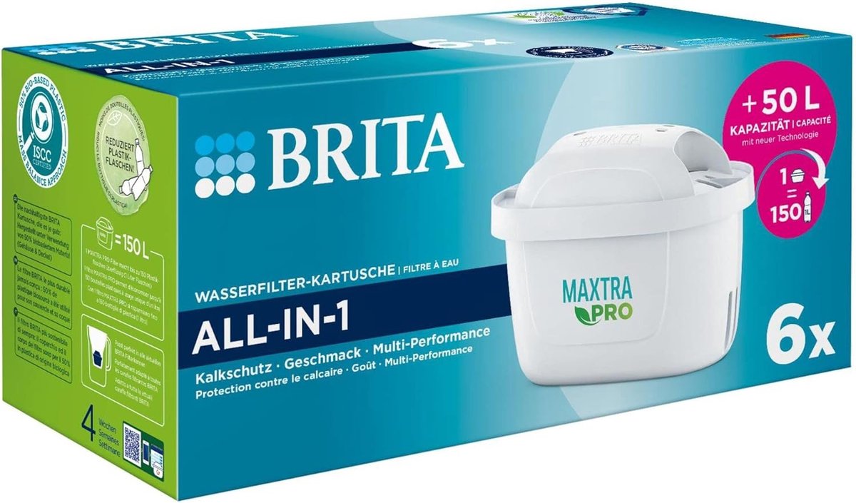 BRITA MAXTRA PRO Pure Performance Wasserfilter 6 Stück