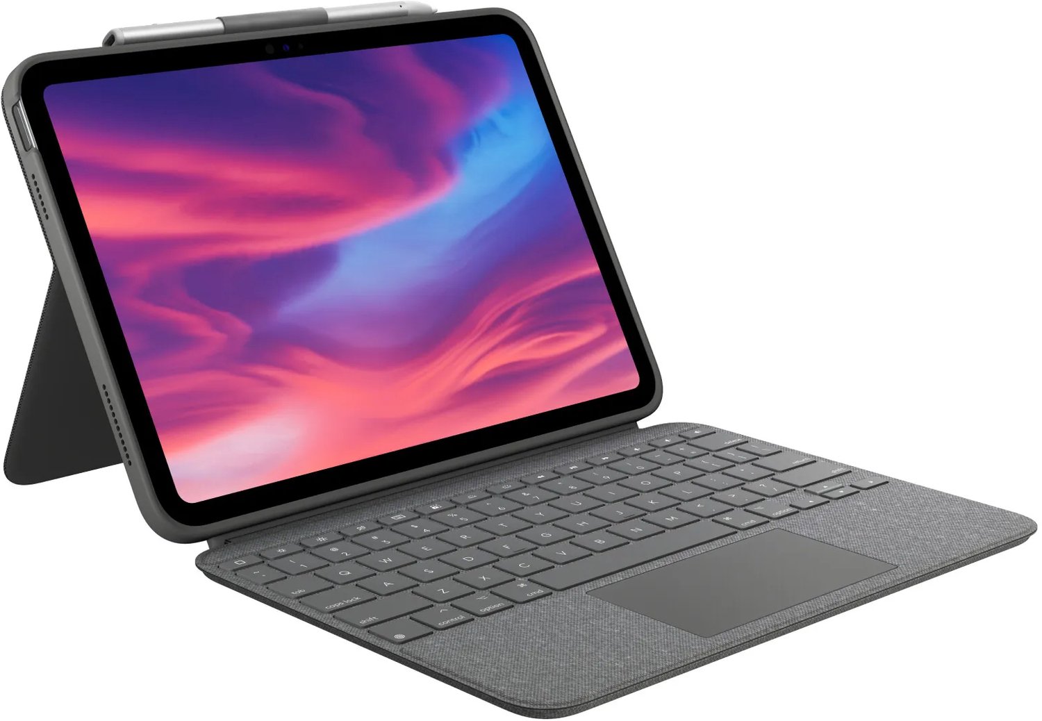 Logitech Combo Touch Tastatur-Koffer für iPad QWERTZ Grau
