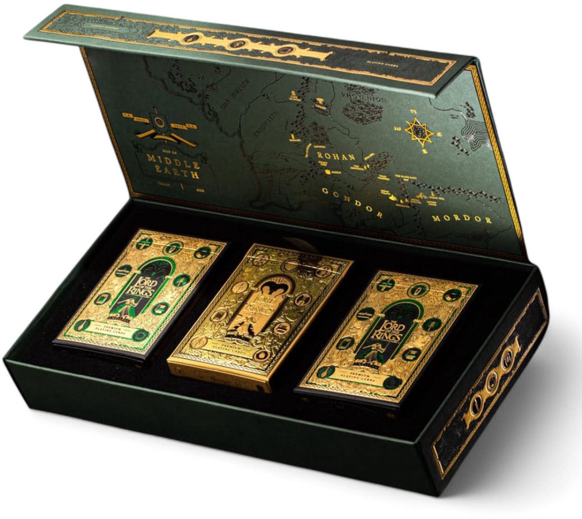 Herr der Ringe Premium-Spielkarten Box Set (4 Decks)