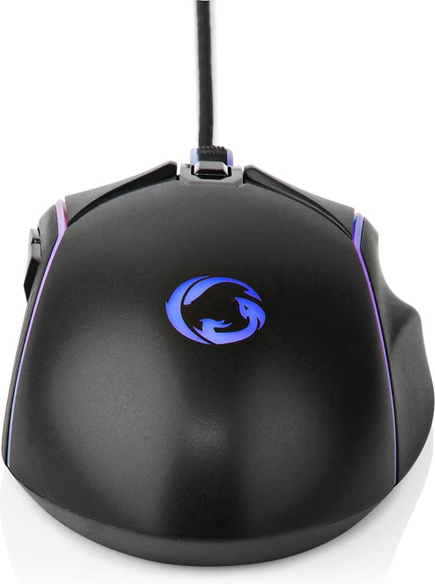 Nedis Gaming-Maus GMWD510BK Verkabelt Schwarz