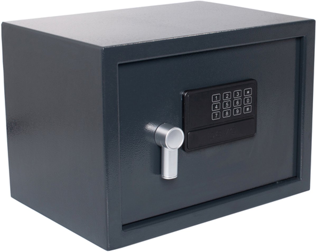 Pavo Electronic Dokumentenkassette Kombinationsschloss Grau
