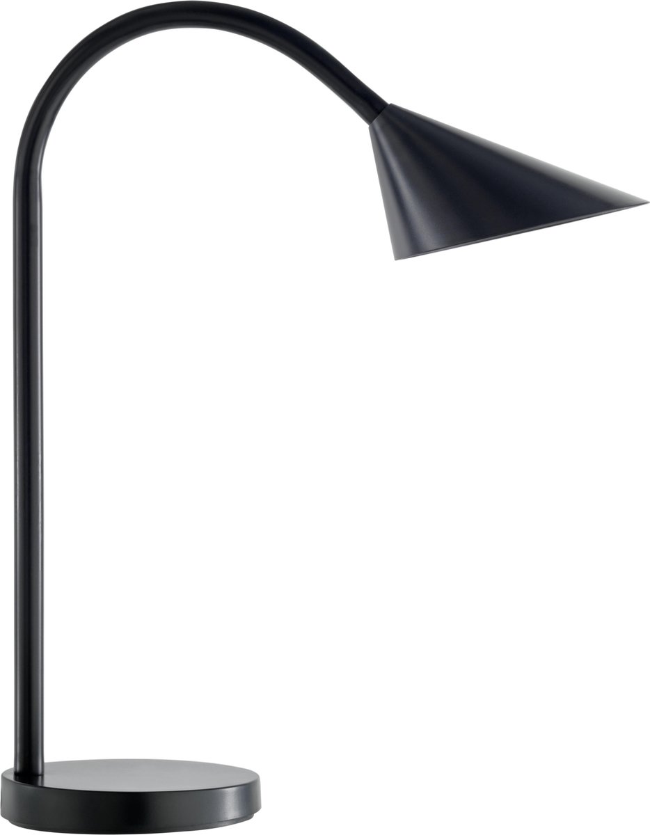 Unilux Sol Freistehend Tischleuchte LED Schwarz Steckdose 140 x 140 x 450 mm