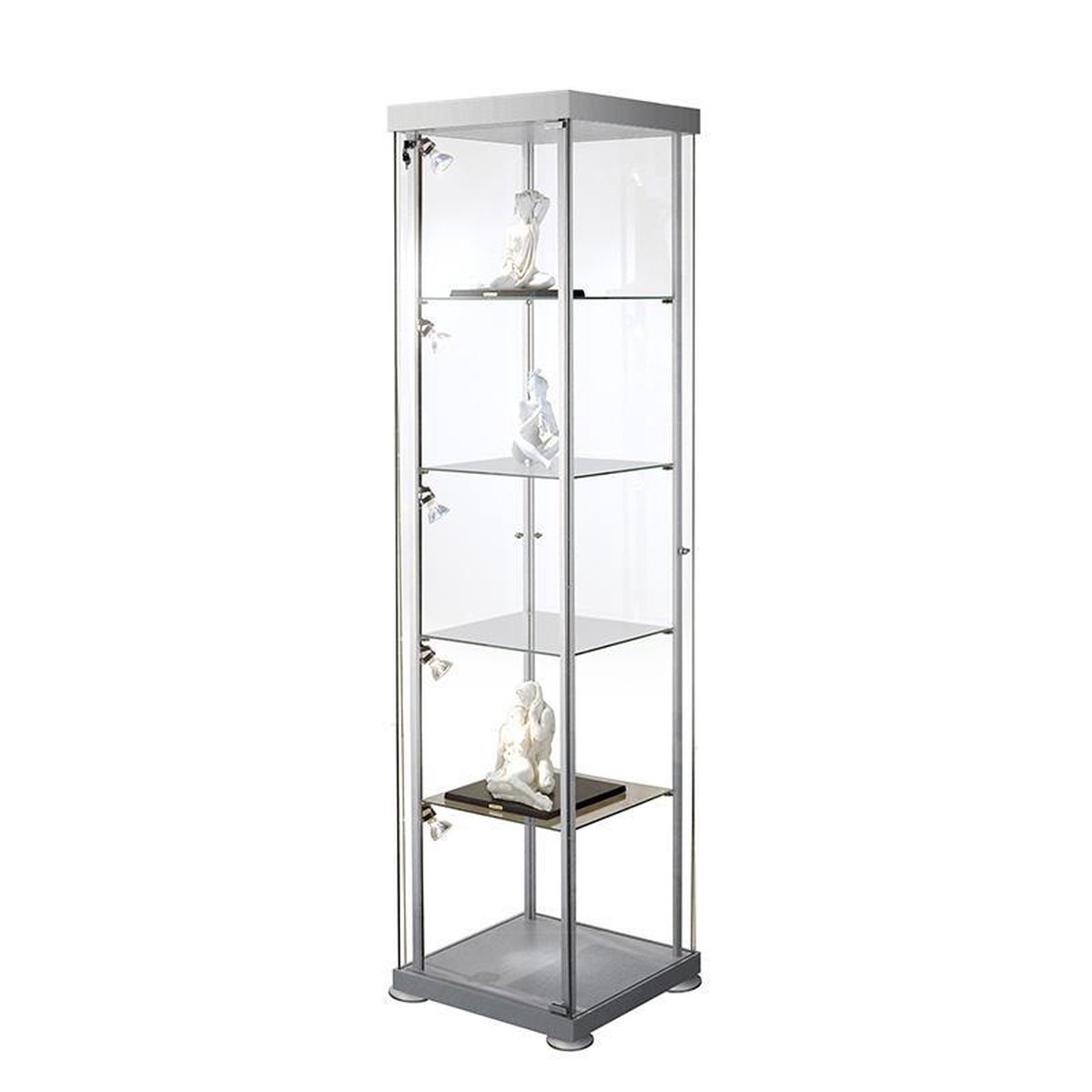 Kerkmann Vitrine Expoline Transparent 425 x 425 x 1.800 mm