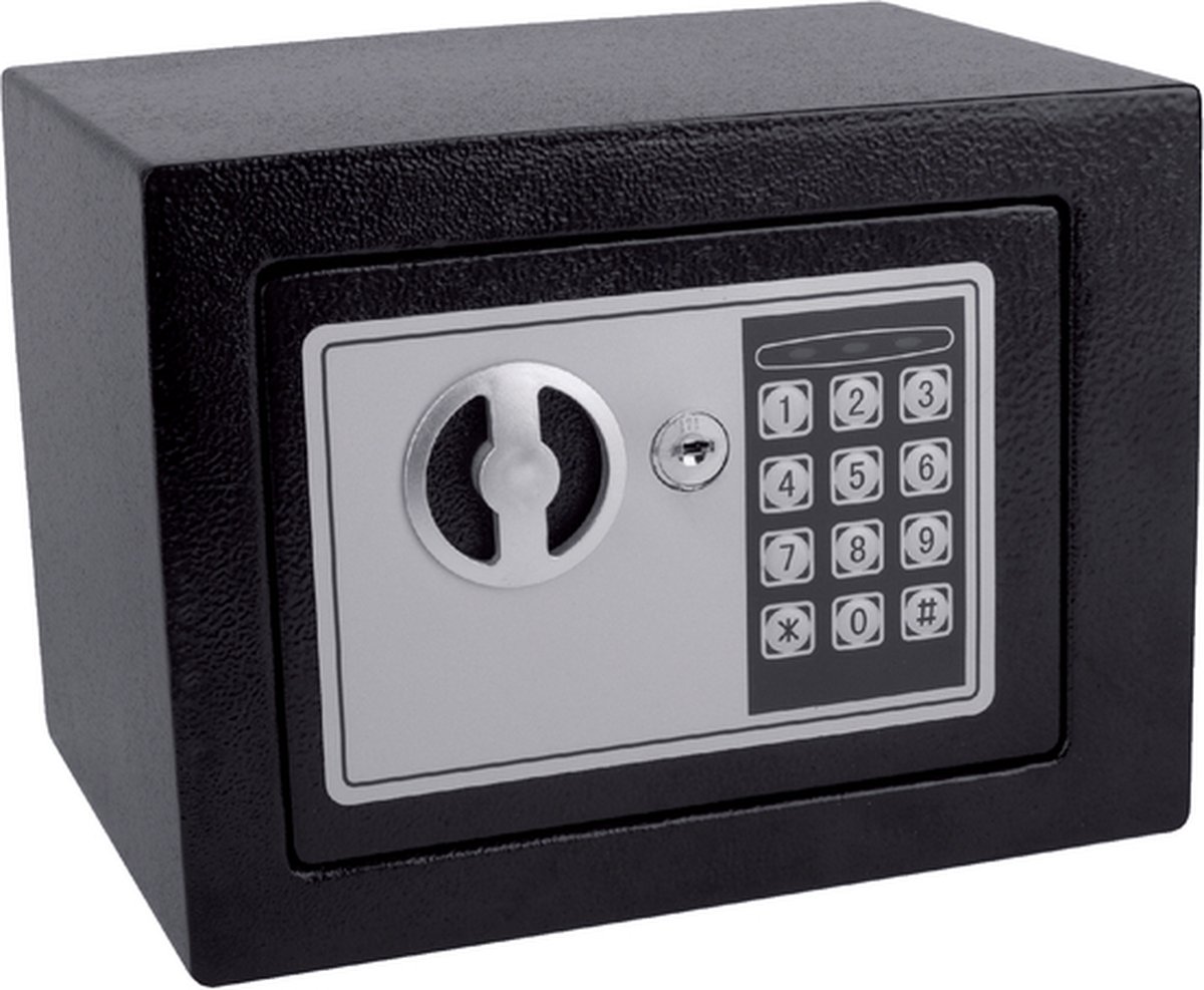 Pavo Electronic Mini Dokumentenkassette Kombinationsschloss Schwarz