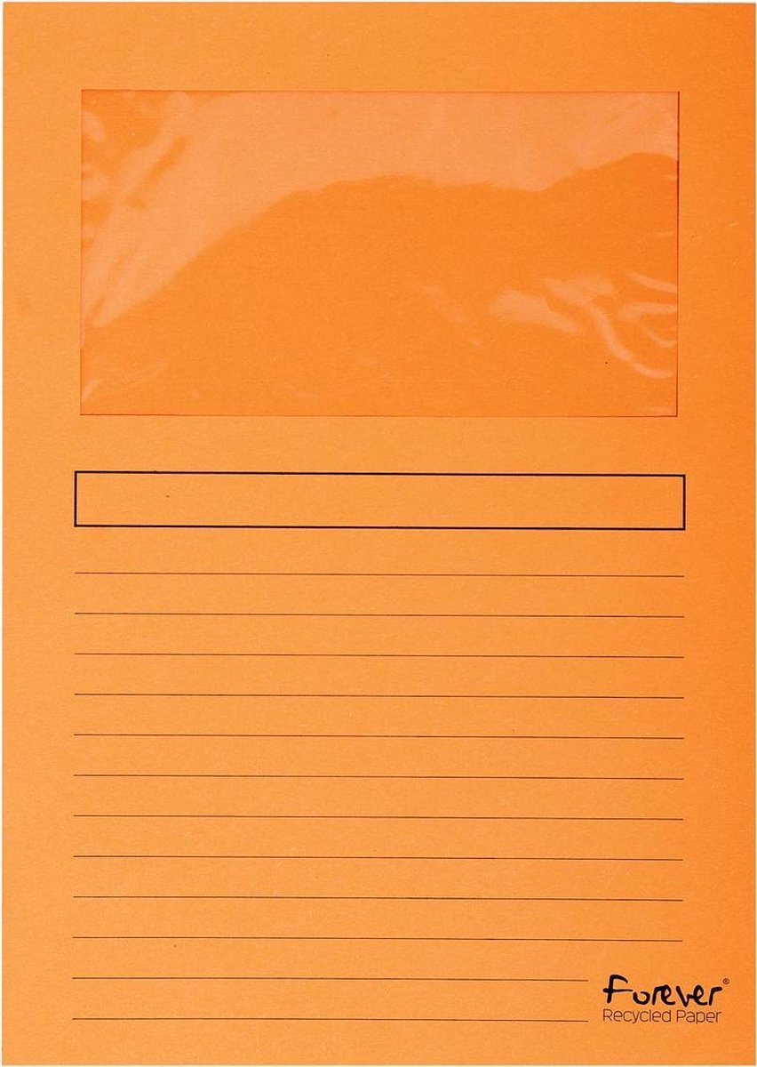 Exacompta Fenstermappe Forever DIN A4 Orange Karton 100 Stück
