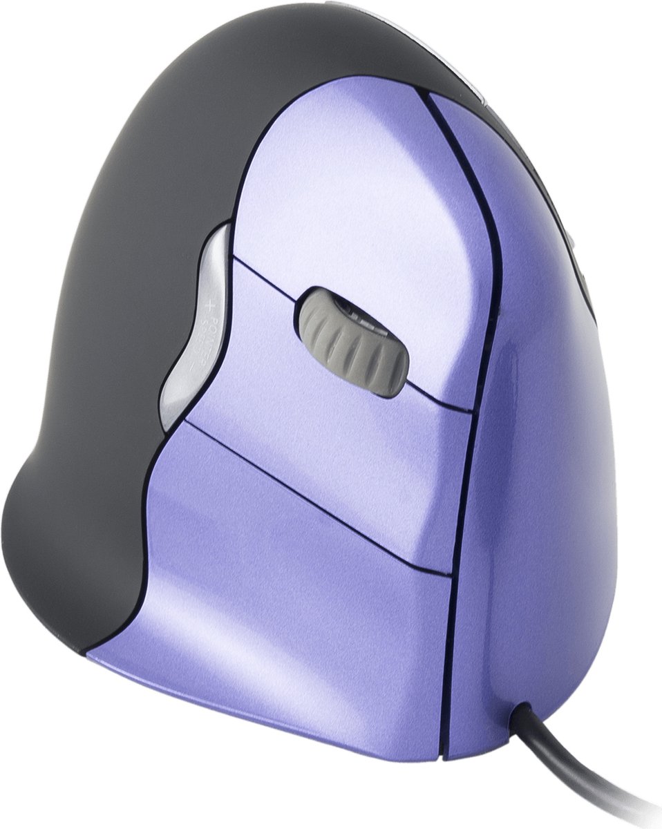 BakkerElkhuizen Maus Evoluent 4 ergonomisch Schwarz, Lila
