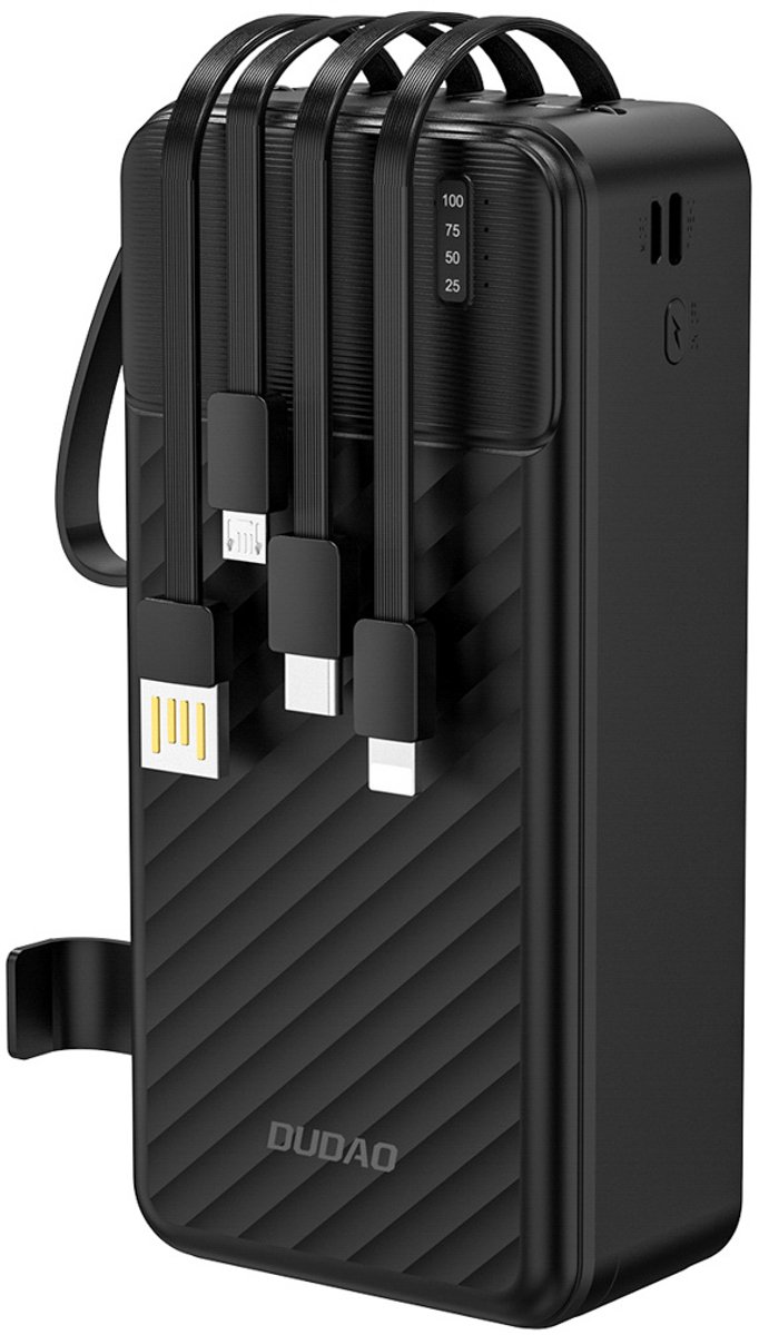 Dudao K11 Max Powerbank with Built-in Cables - 30000 mAh