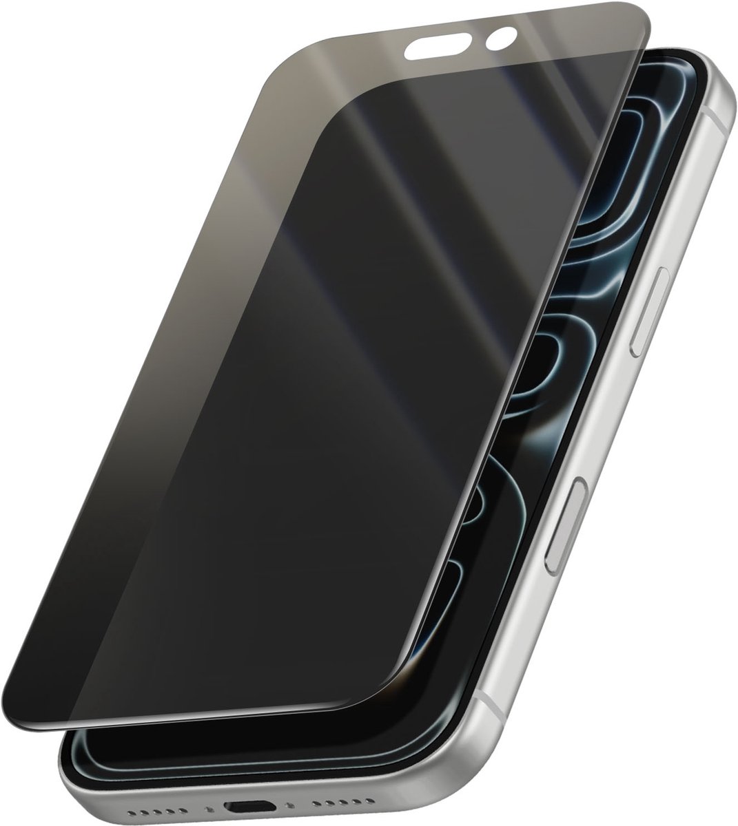 4smarts iPhone 17 Pro privacy screen protector with mounting frame