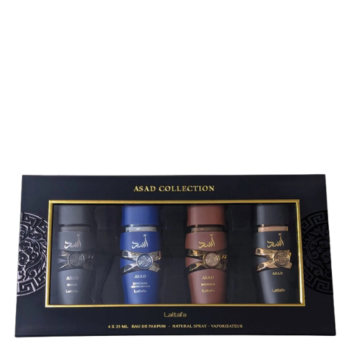 Lattafa Asad Collection Mini Parfym Presentset för Män - 4 Pcs