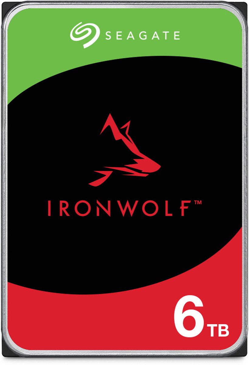 Seagate IronWolf - 6TB - Harddisk - ST6000VN006 - SATA-600 - 3.5"