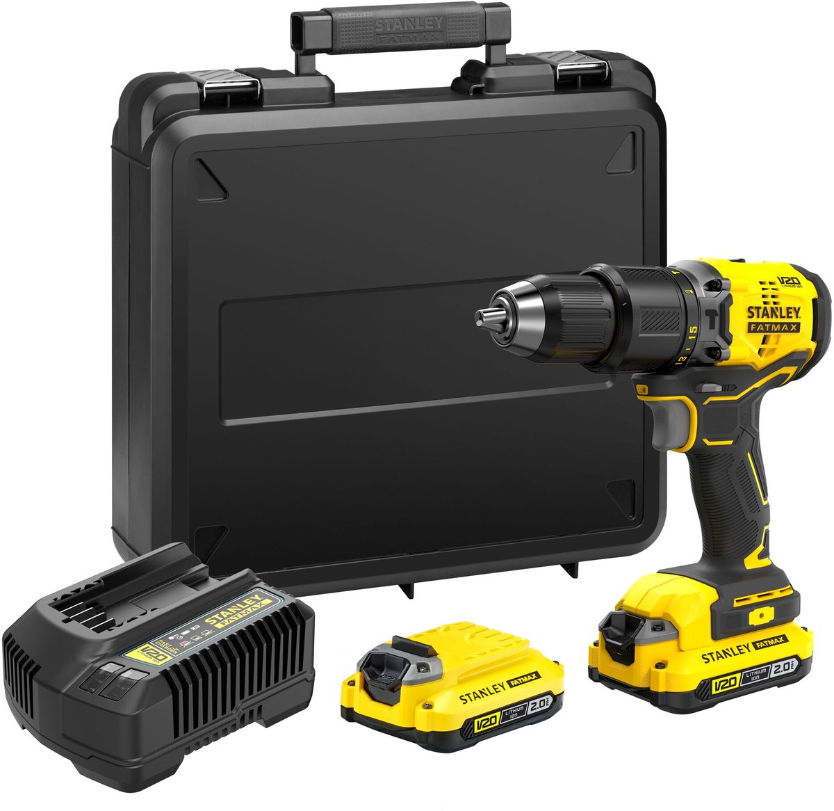 Stanley SFMCD715D2K-QW Cordless Drill Driver 2 x 2Ah Battery
