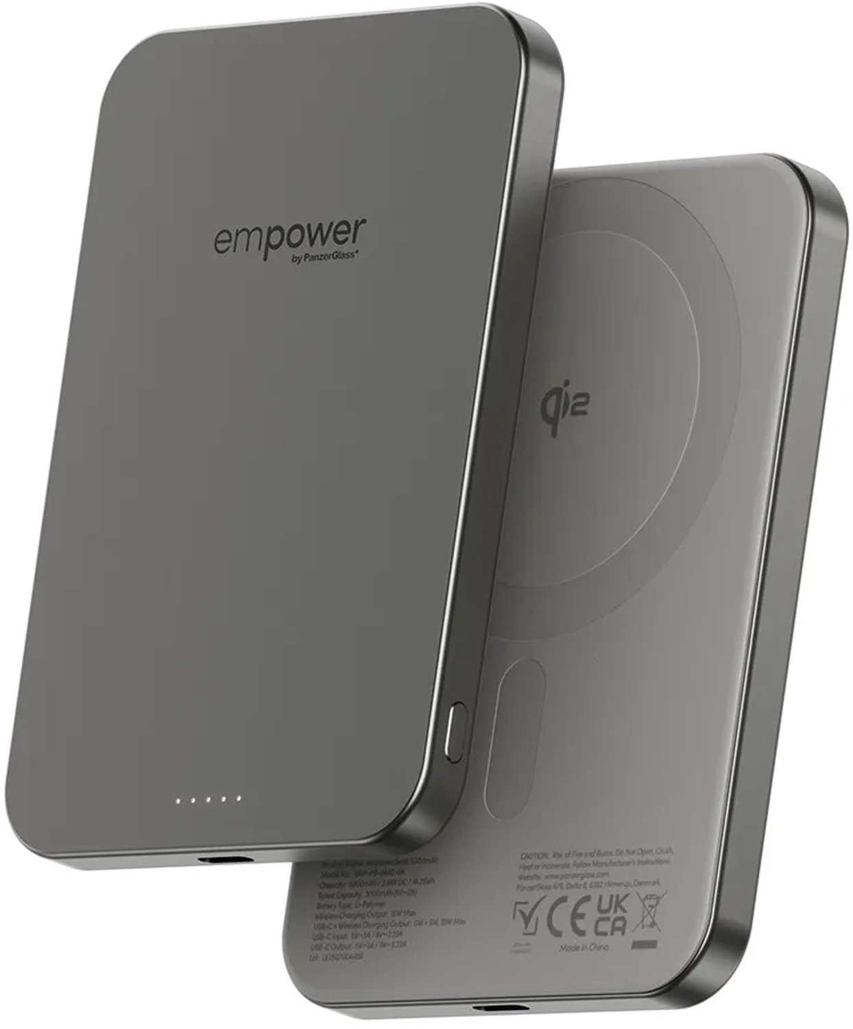 empower by PanzerGlass empower Bank | 5000mAh | Titanium - 5000 mAh