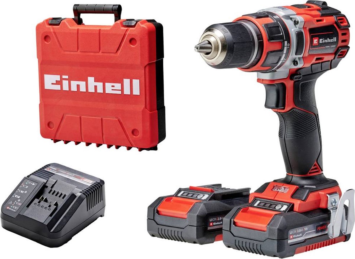 Einhell TE-CD 18/50 Li BL akku boremaskine m/batteri 2x18V/2,0Ah og lader
