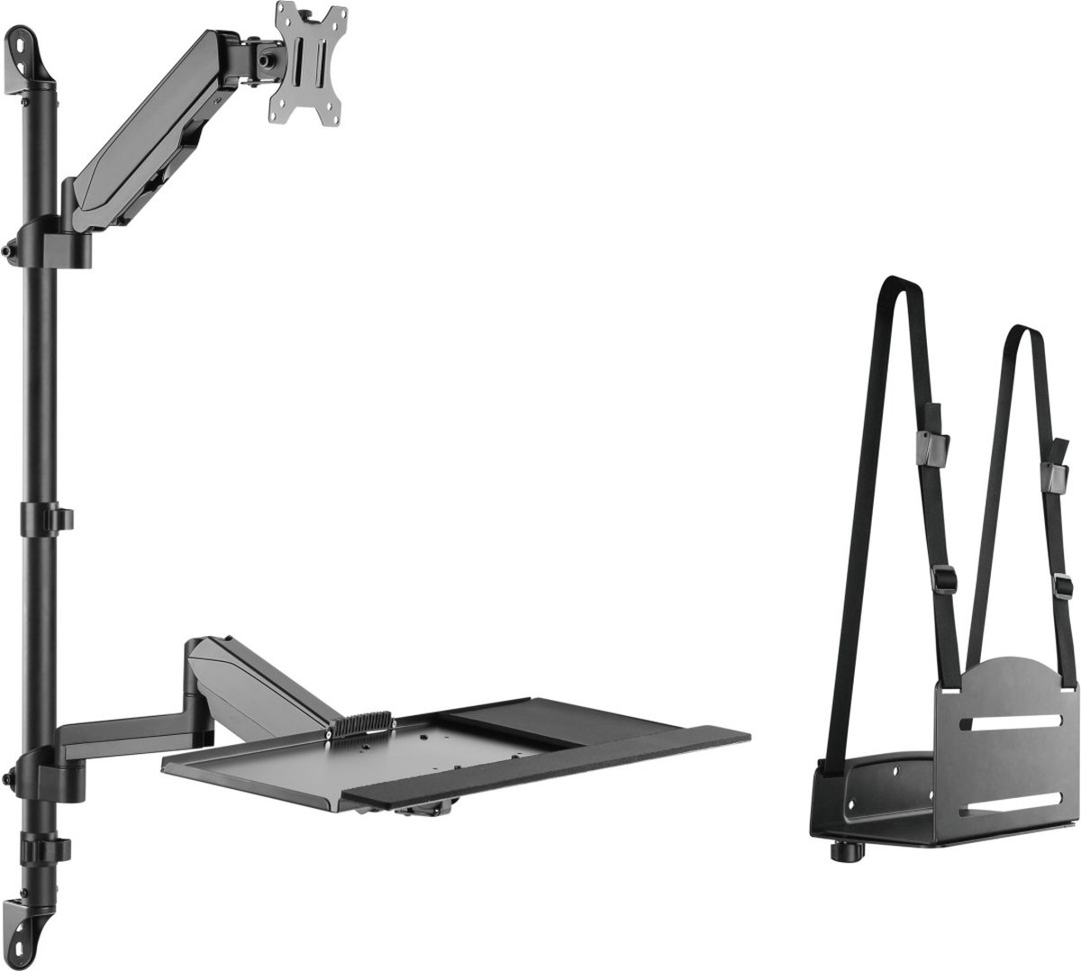 Equip 650170 workstation per monitor singolo da 17``-32`` montaggio a parete