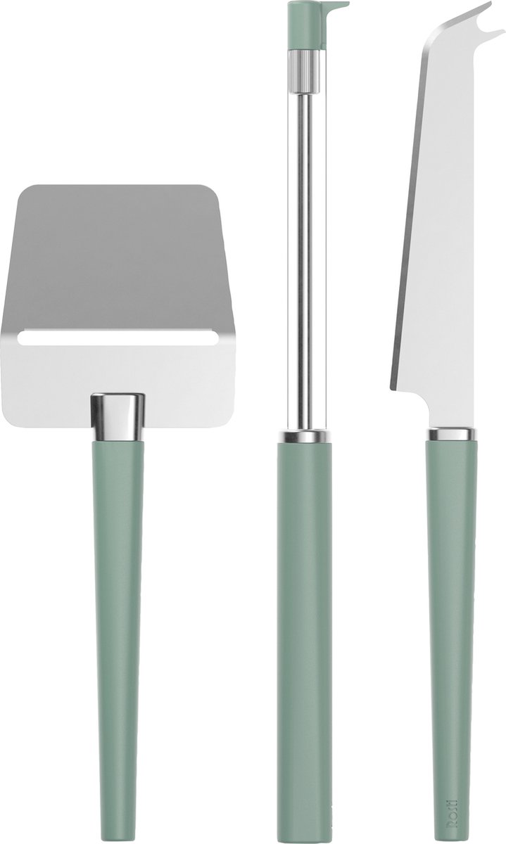 Rosti Set de 3 utensilios para quesos Emma Nordic green