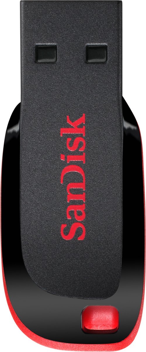 SanDisk USB 2.0 USB-Stick Cruzer Blade 128 GB Schwarz, Rot
