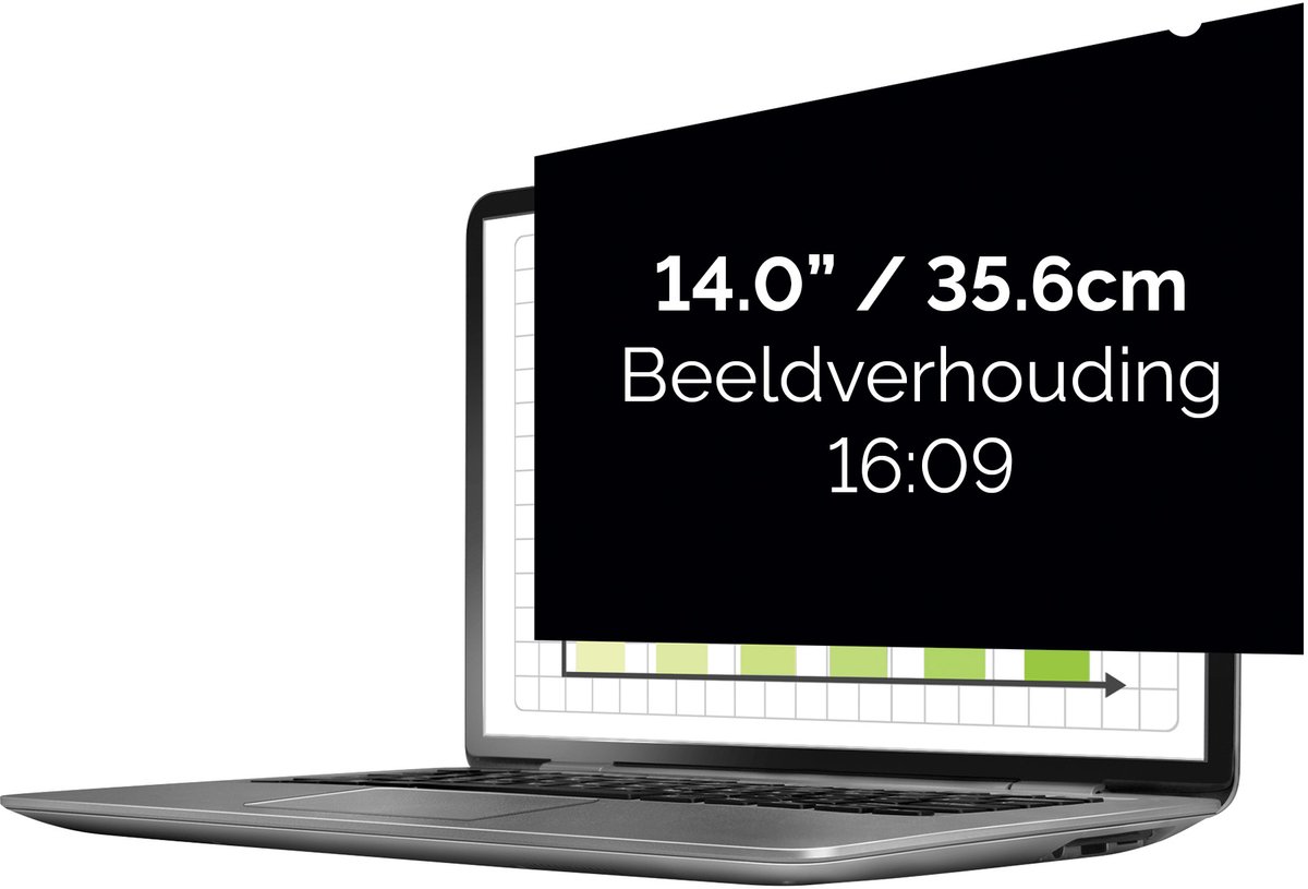 Fellowes 35,6 cm (14 ) Blickschutzfilter für Monitor und Laptop 16:9