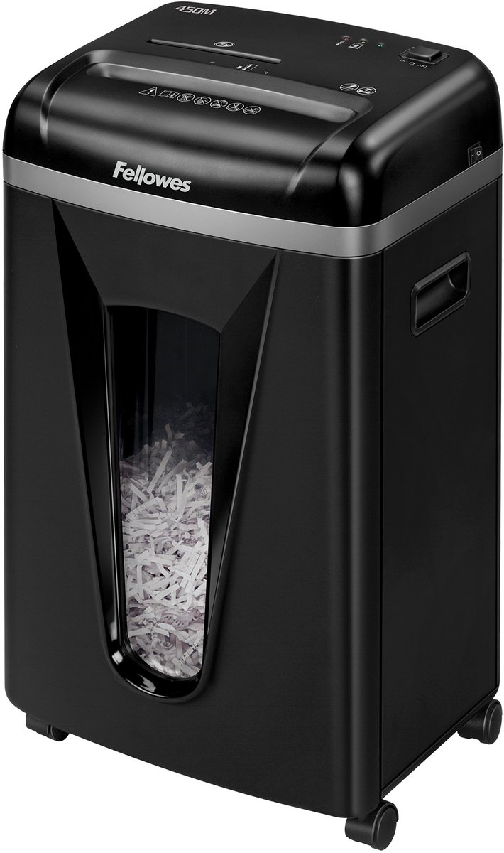 Fellowes Powershred Aktenvernichter 9 Blatt 9 Blatt Mikroschnitt Sicherheitsstufe P-5 22 L 450M