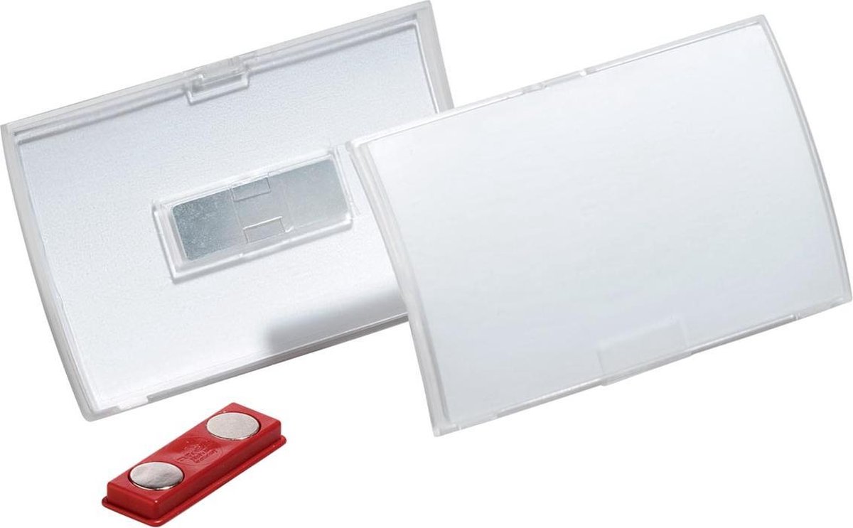 DURABLE Click-Fold Namensschilder Magnet 54 (H) x 90 (B) mm PP (Polypropylen) 10 Stück