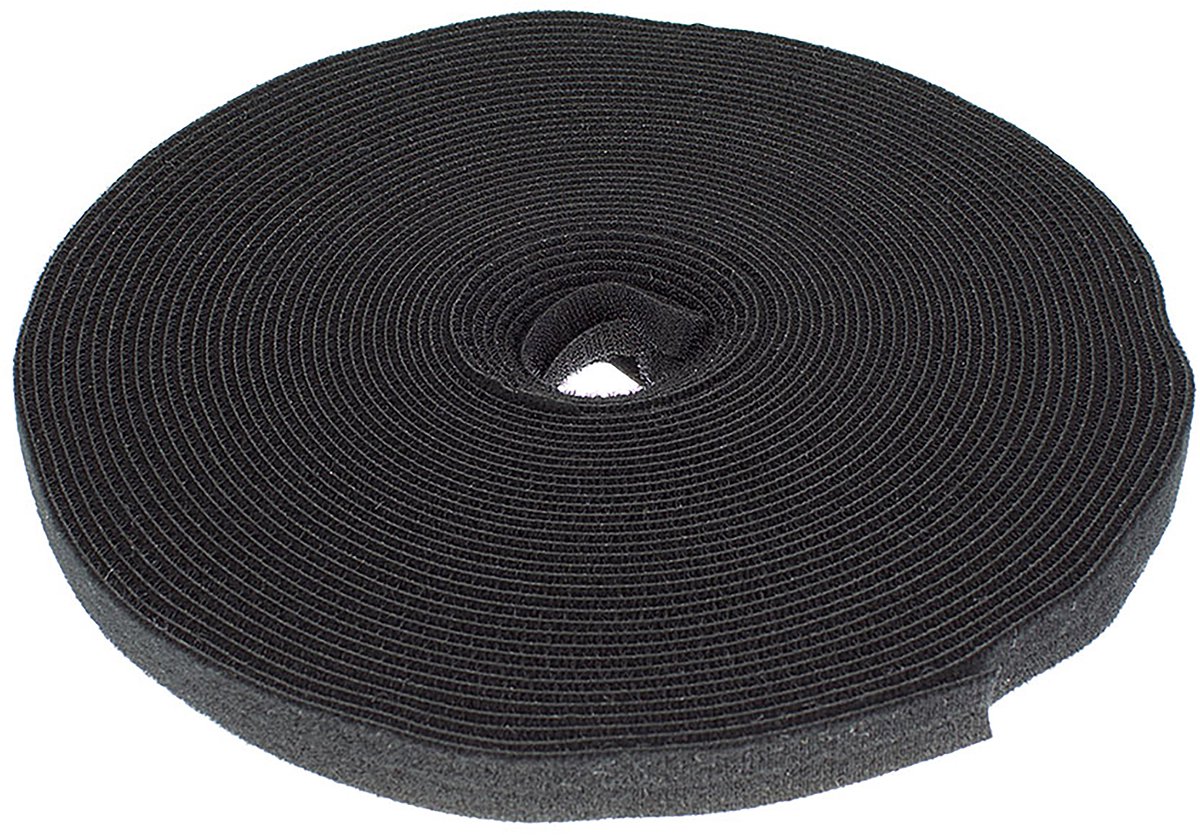 ACT Klett-Kabelbinder CT4043 Schwarz 2 cm x 25’000 mm 25 m