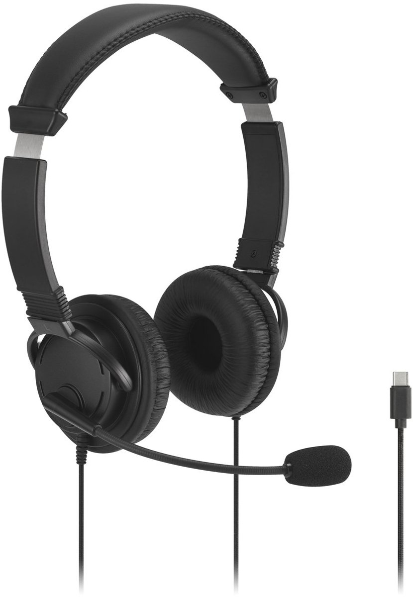 Kensington Classic EQ USB-C Headset mit Mikrofon und Lautstärkeregler K97464WW