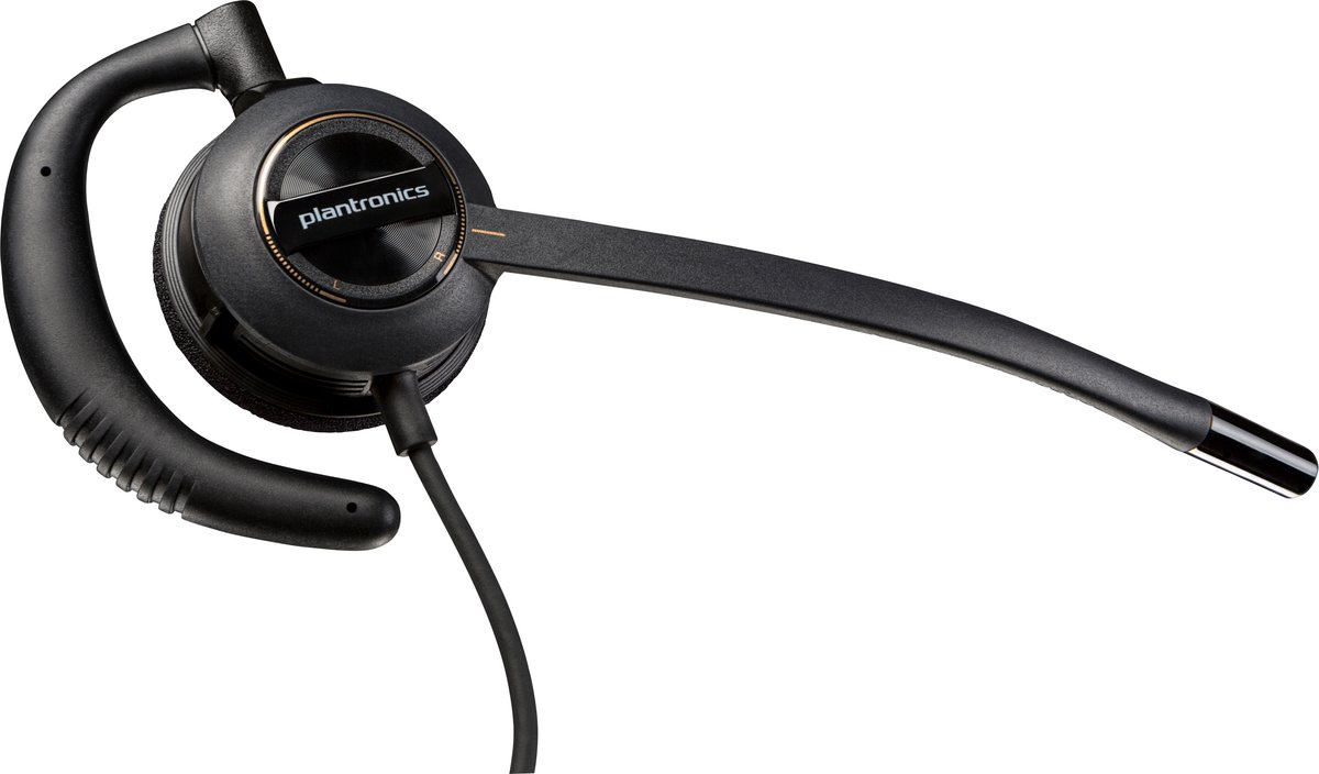 HP Poly EncorePro Headset Behind-the-ear mit Geräuschunterdrückendem Mikrofon Mono 530 Schwarz