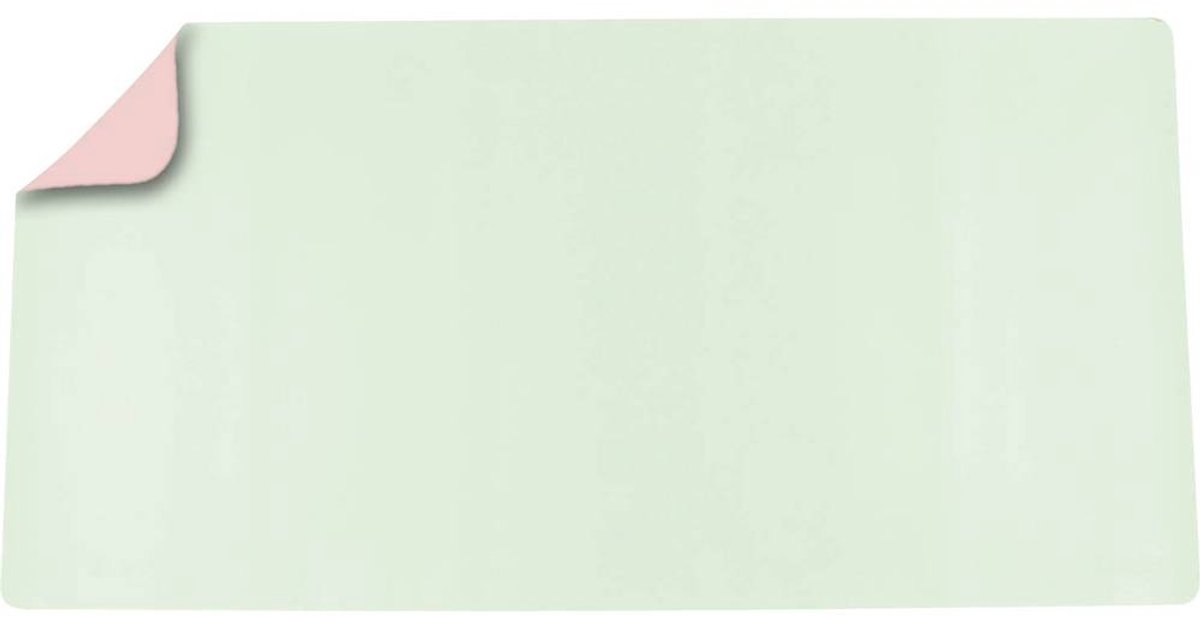Deflecto Schreibunterlage Kunstleder, Leder, PVC (Polyvinylchlorid) Grün, Rosa 120 x 60 cm