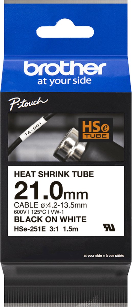 Brother Beschriftungsband Authentic HSE-251E selbstklebend