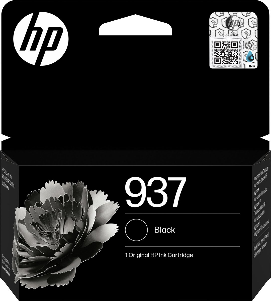 HP 937 Original Tintenpatrone 4S6W5NE Schwarz