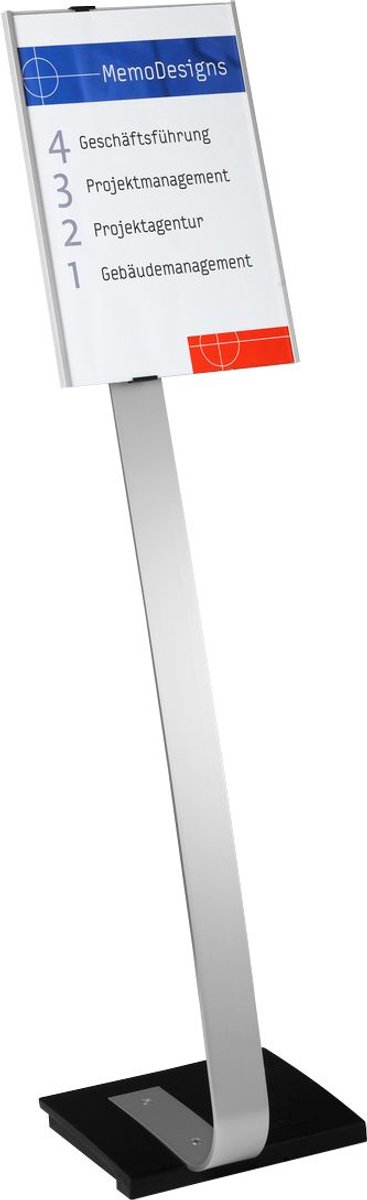 DURABLE Informationsschild Aluminium, Acrylglas 118 cm Info Sign Stand