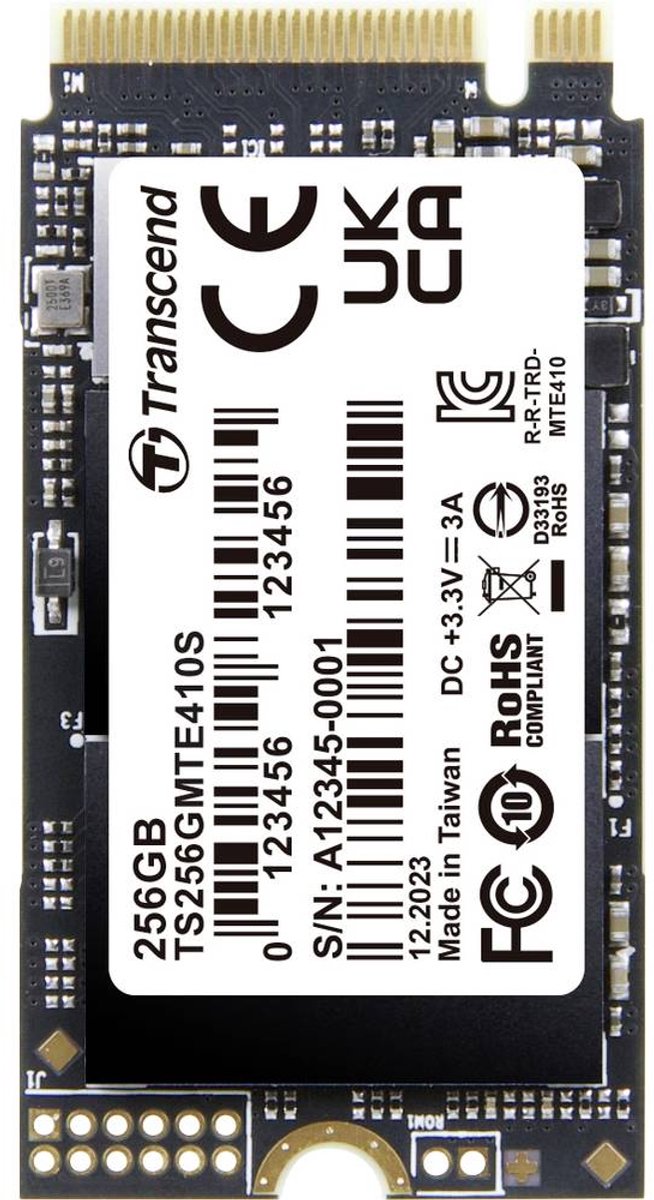 Transcend MTE410S SSD - 256GB - PCIe 4.0 - M.2 2242