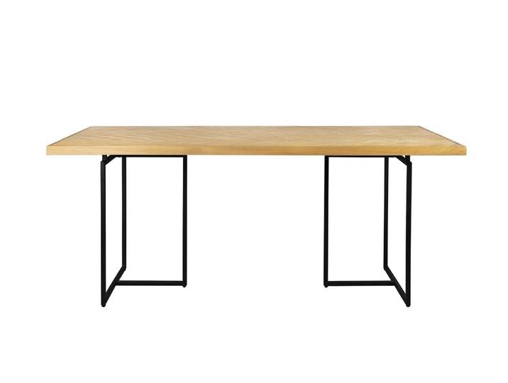 Table Class en bois de chêne et métal par Dutchbone