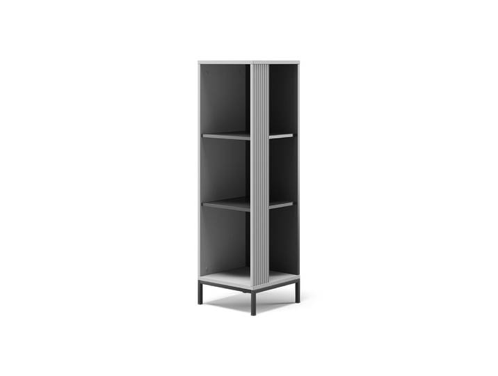 Étagère cd 3 sujets gris 36x120cm