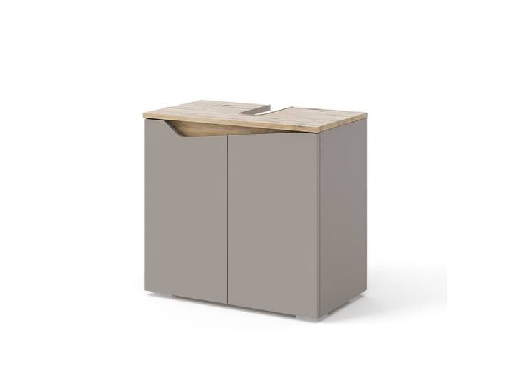 Meuble sous vasque simple avec 2 portes, grège 60 x 57.5cm