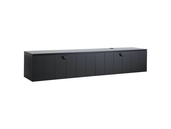 Oviala - Meuble TV suspendu 160 cm style moderne