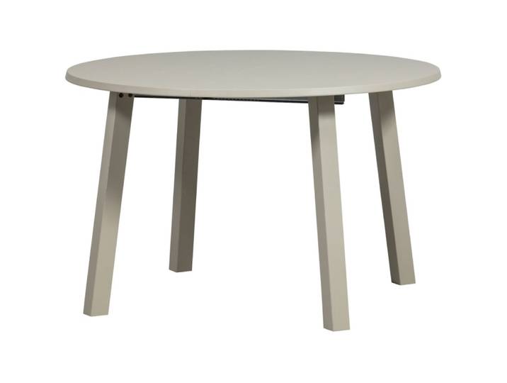Table ronde extensible en chêne gris d120