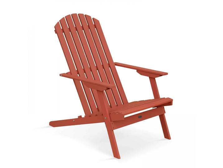 Oviala - Fauteuil relax de jardin en bois d'eucalyptus pliant et inclinable