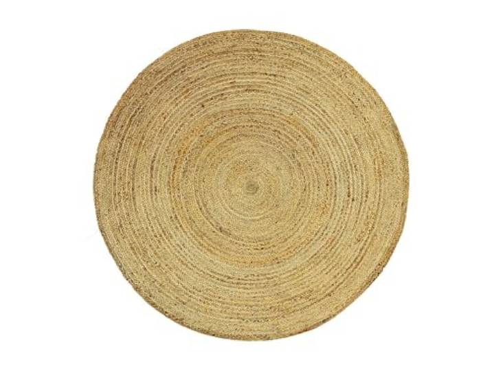 Vente-unique - Tapis Rond - 100% Jute tressé - D. 200 cm - Naturel - Jaipur