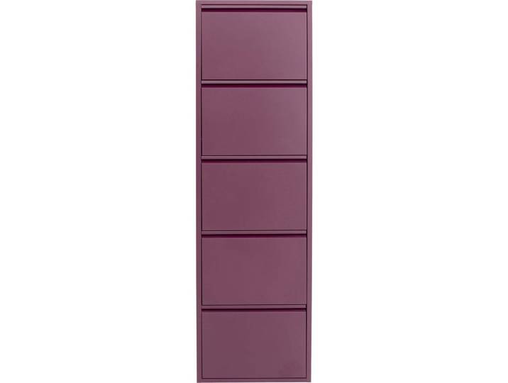 Casier à chaussures 5 tiroirs en acier violet
