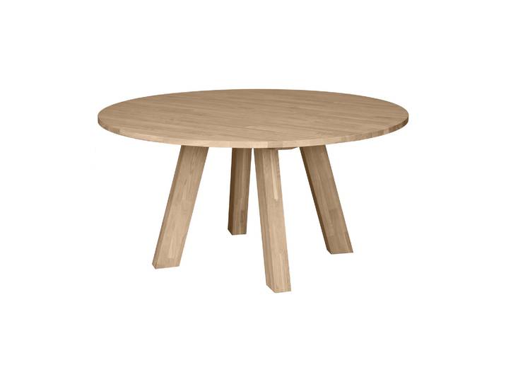 Table à manger XL Ø150 cm chêne naturel Rhonda