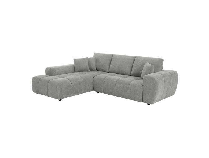 Canapé d'angle gauche 3 places avec méridienne gris clair l 270 cm