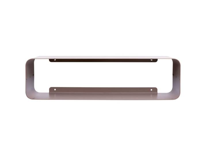 Étagère murale en acier taupe