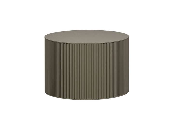 Table d'appoint ronde MDF vert militaire Sanne